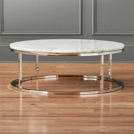 Marble Top RounDecoffee Table - Allure Box