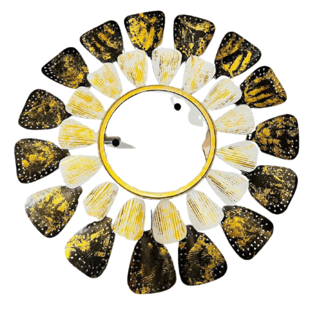 Floral Large Mirror Metal Art - Allure Box