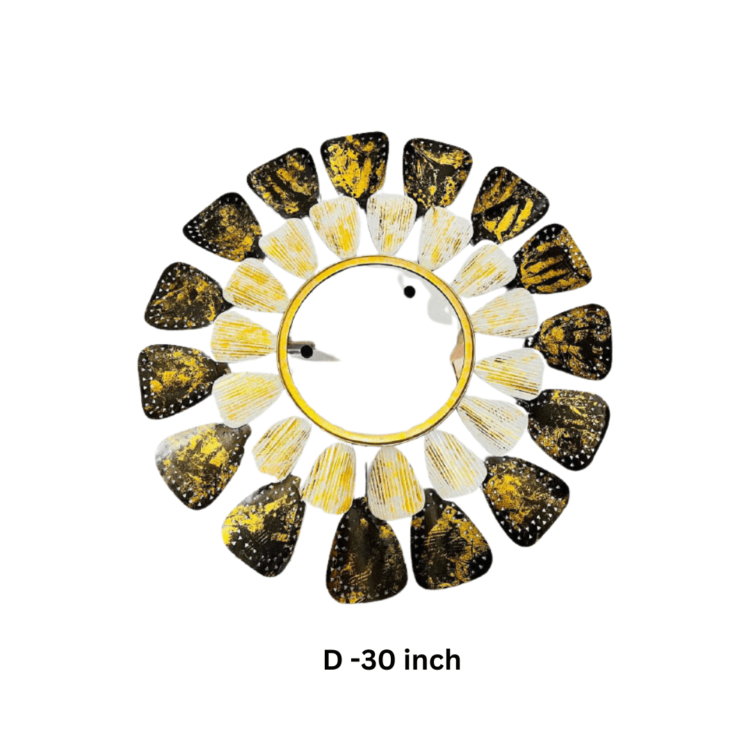 Floral Large Mirror Metal Art - Allure Box