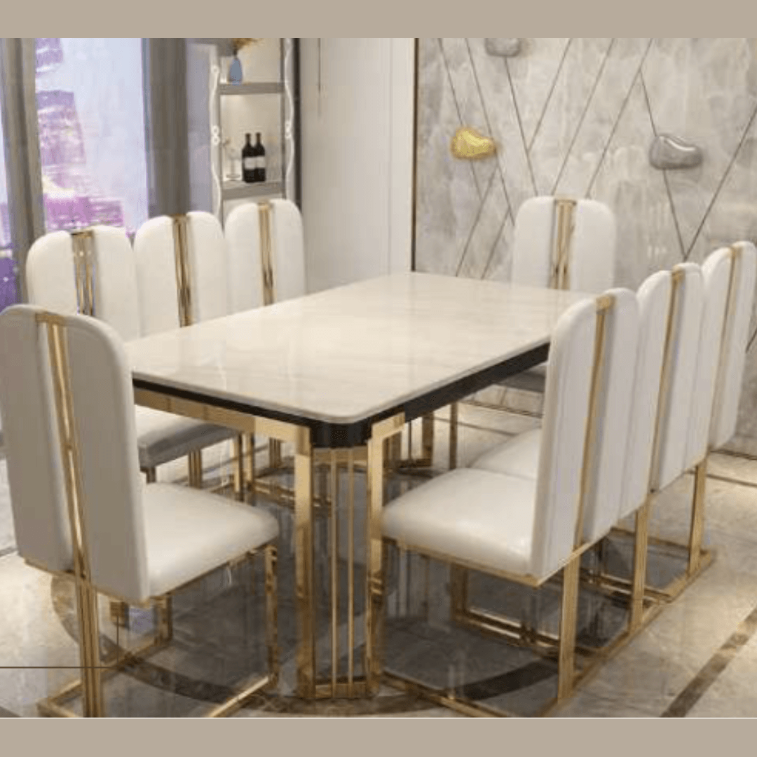 NorDec Italian Marble Dining Tables Sets (4 Seater) - Allure Box