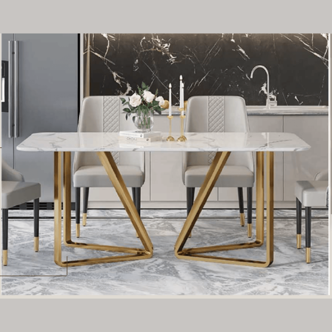 Modern/Contemporary Dining Table Set (4 Seater) - Allure Box
