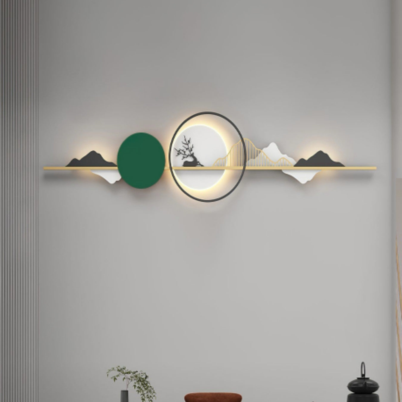 Moose Decor Green Metal Wall Art - Allure Box