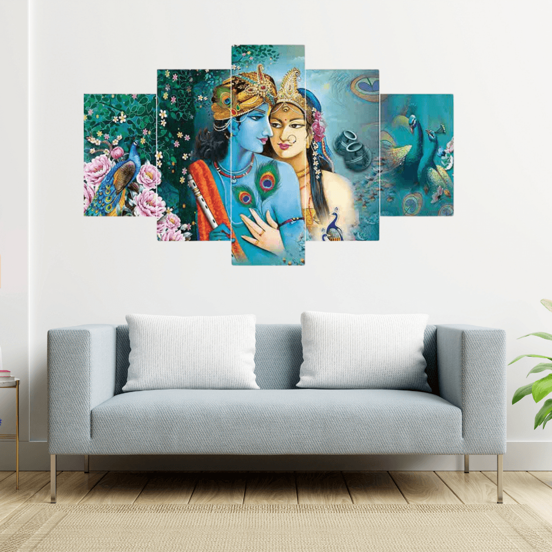 Krishna Radha Wall Painting - Allure Box