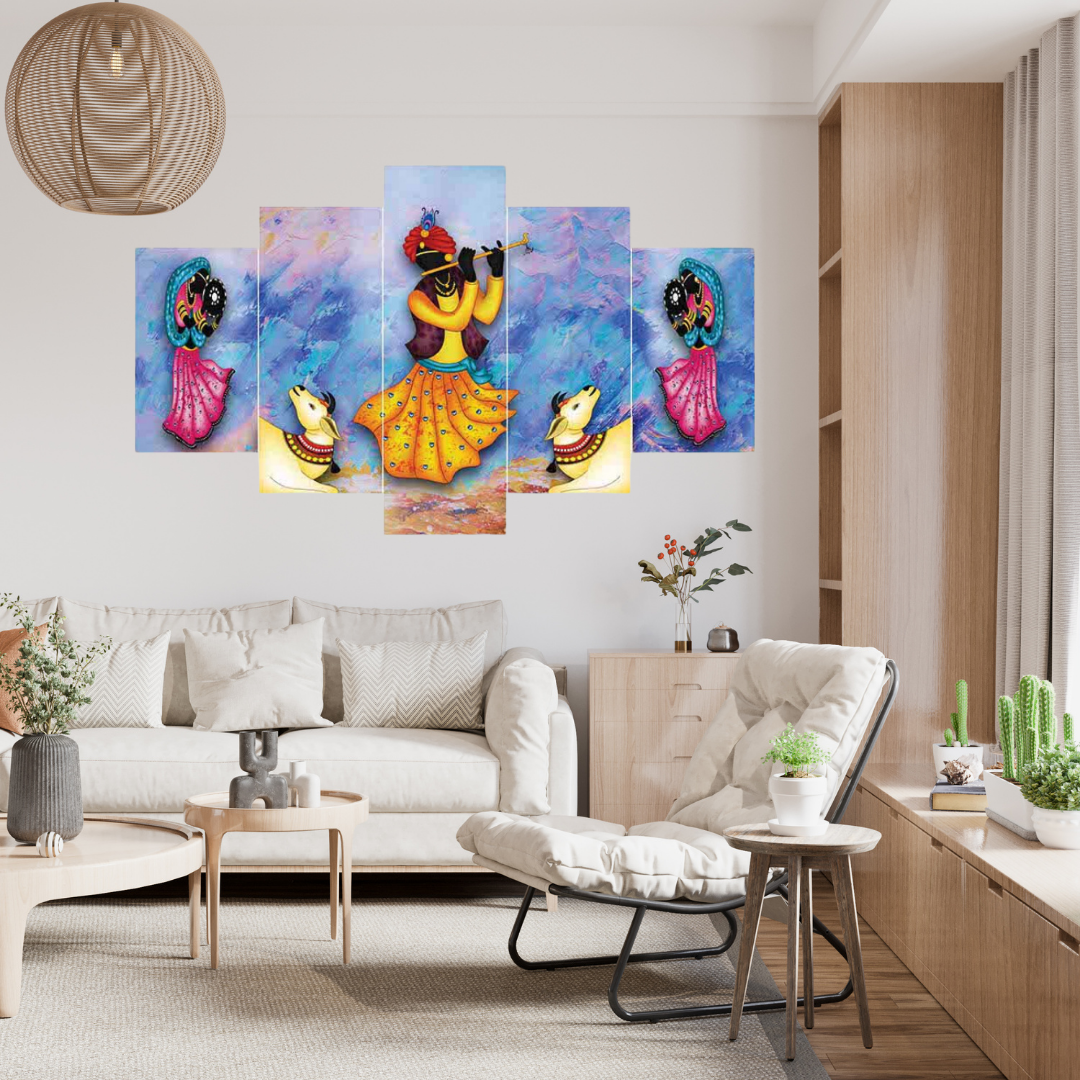 Radha Krishna Wall Painting - Allure Box