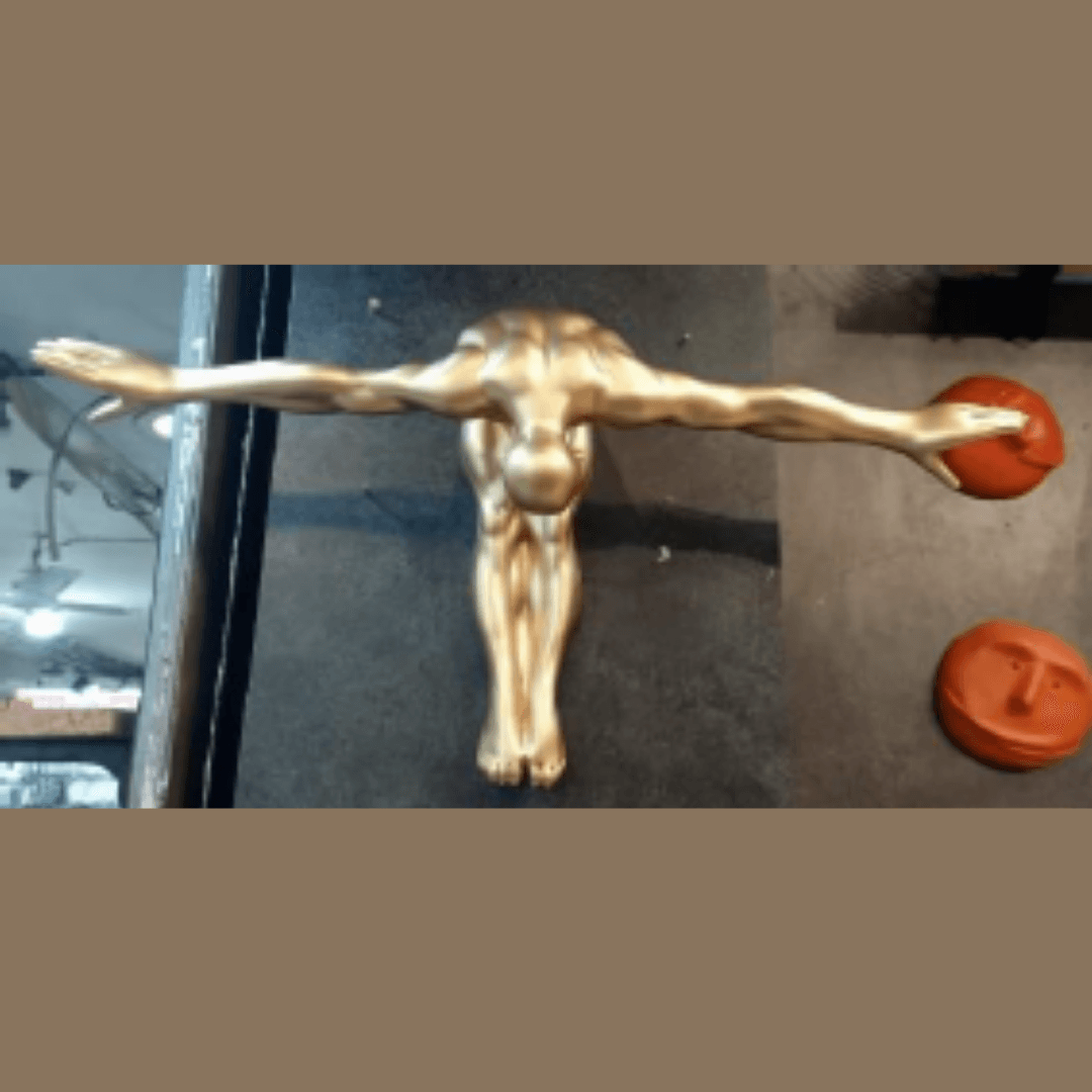 Wall Gymnast (Gold) – Dynamic & Artistic Wall Decor - Allure Box