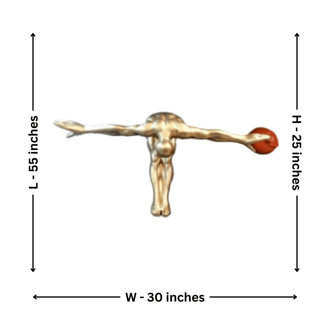Wall Gymnast (Gold) – Dynamic & Artistic Wall Decor - Allure Box