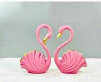 Home Swan Pair (Pink) HanDecrafted Table Decor - Allure Box