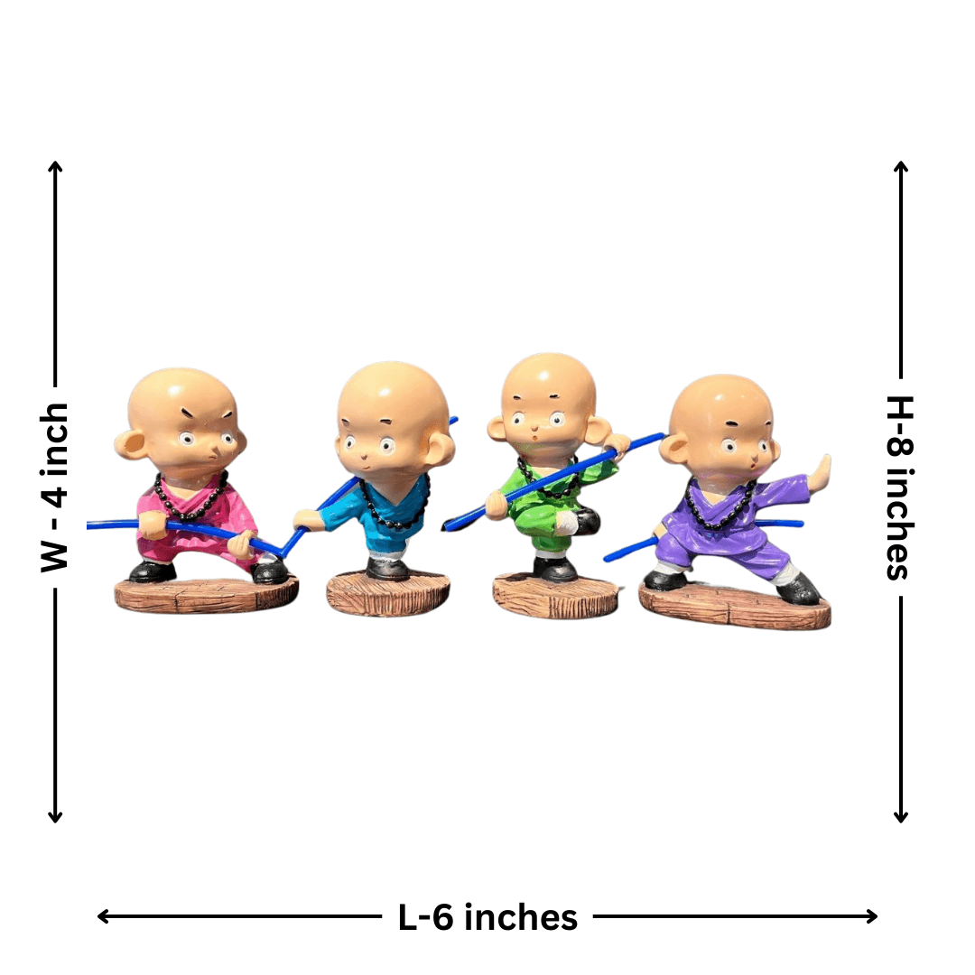 Shaolin Kung Fu Monks Statue - Allure Box