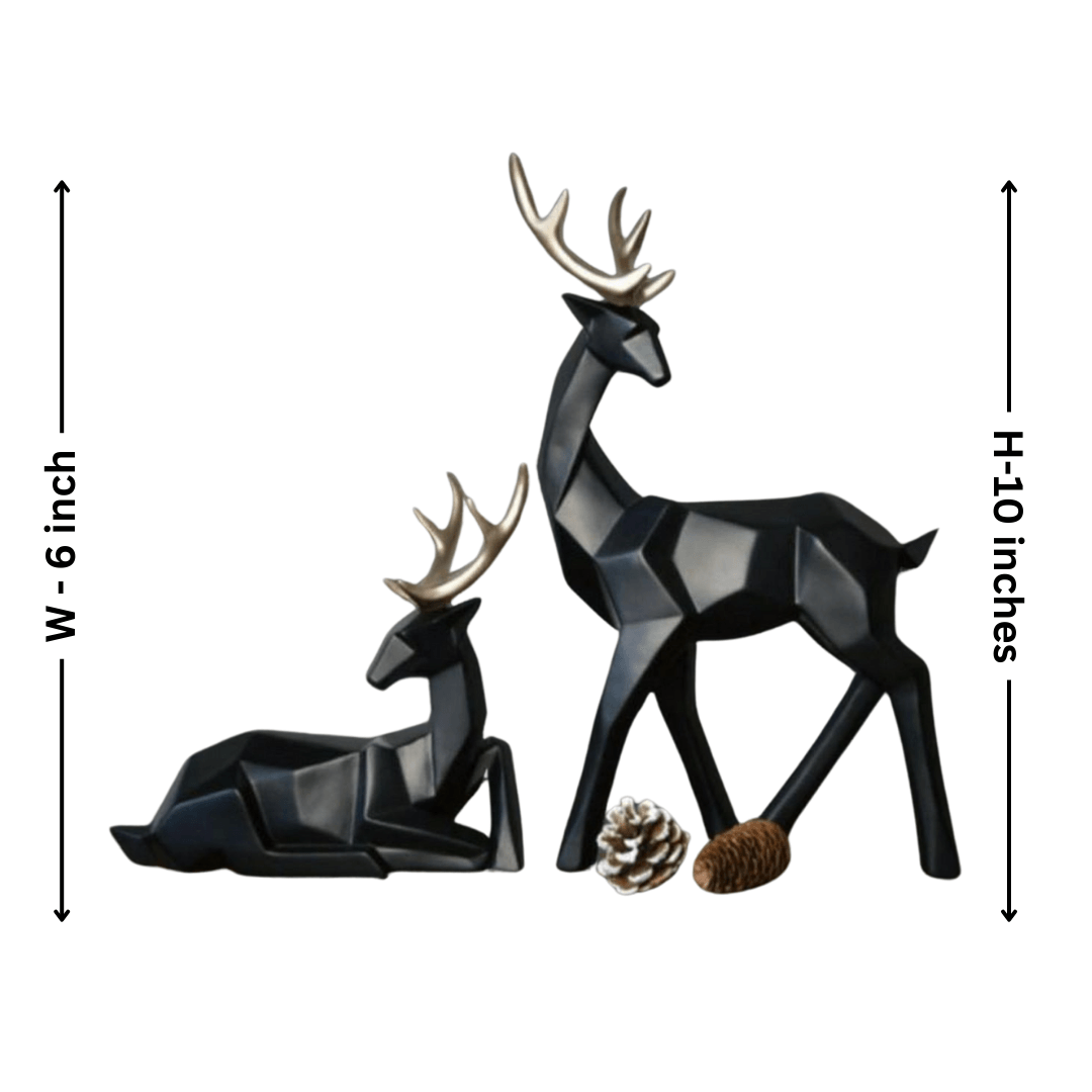 Deer Wall Art Set of 2 – Elegant Nature - Allure Box