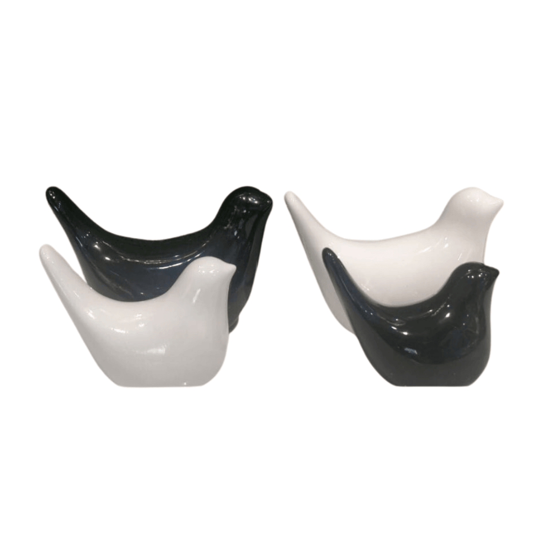 Black And White Glossy Birds - Allure Box