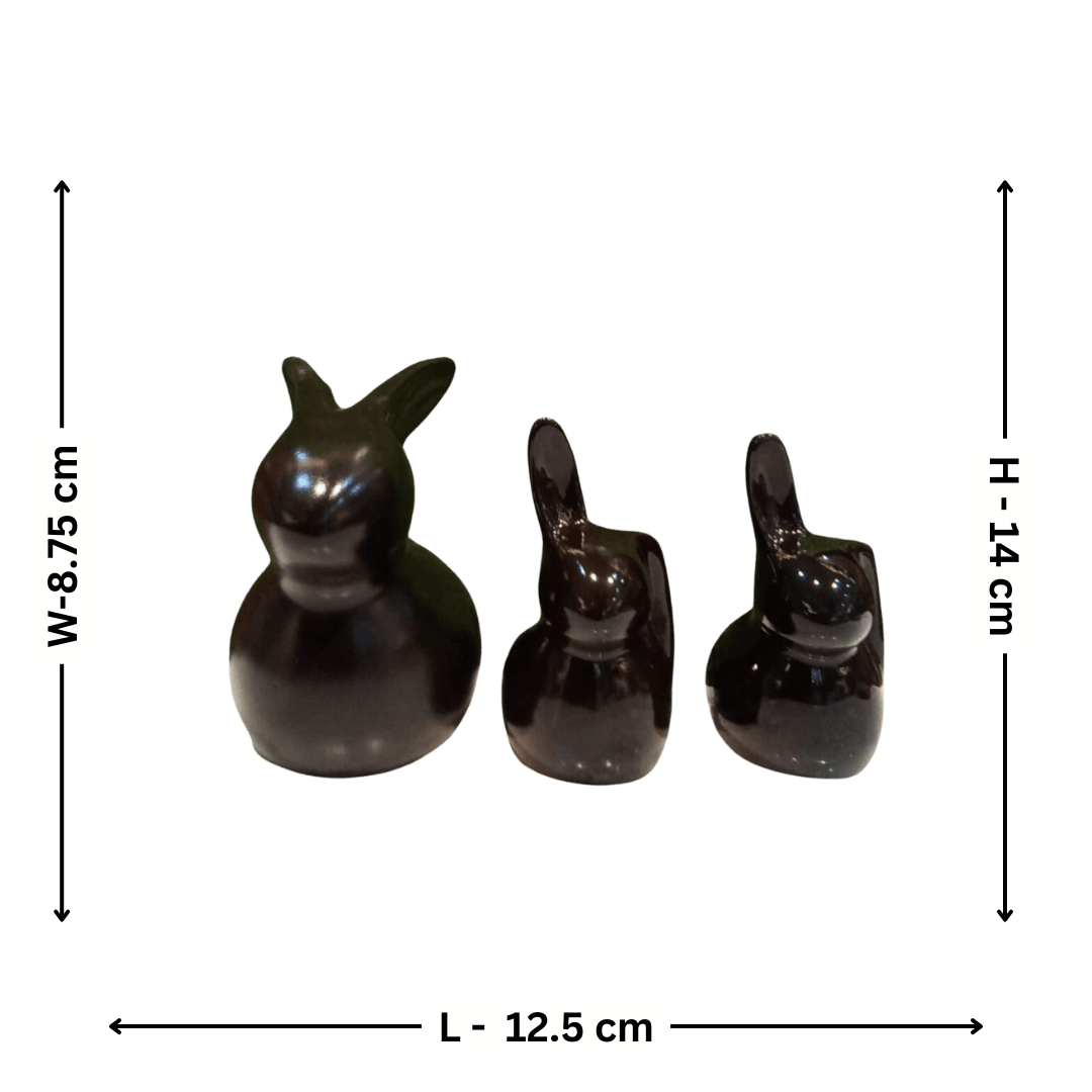 Rabbit Figurines (Set Of 3) - Allure Box
