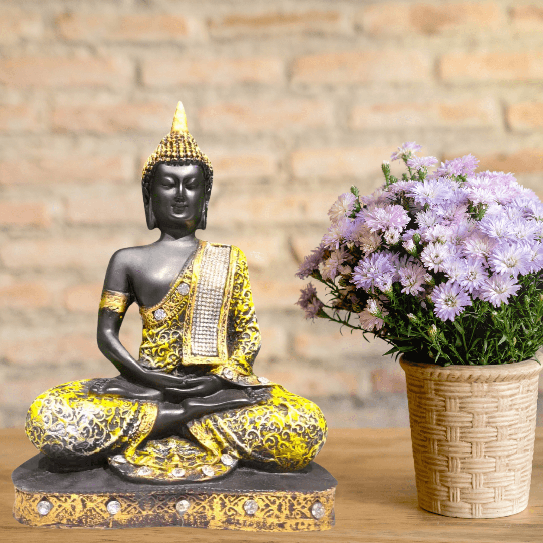 Yellow Lord Gautam Buddha - Allure Box