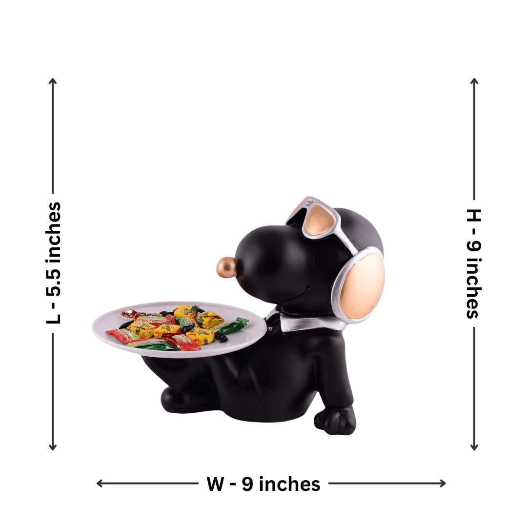 Relaxing Dog Storage Showpiece – Stylish & Functional Home Decor - Allure Box