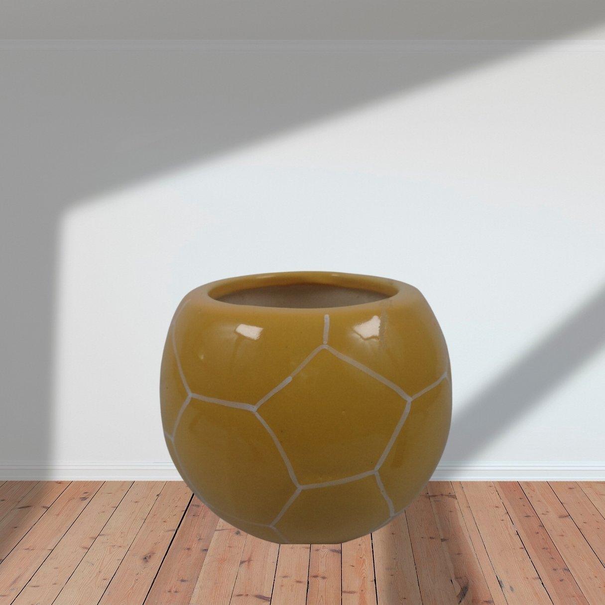 Football Yellow Pot - Allure Box