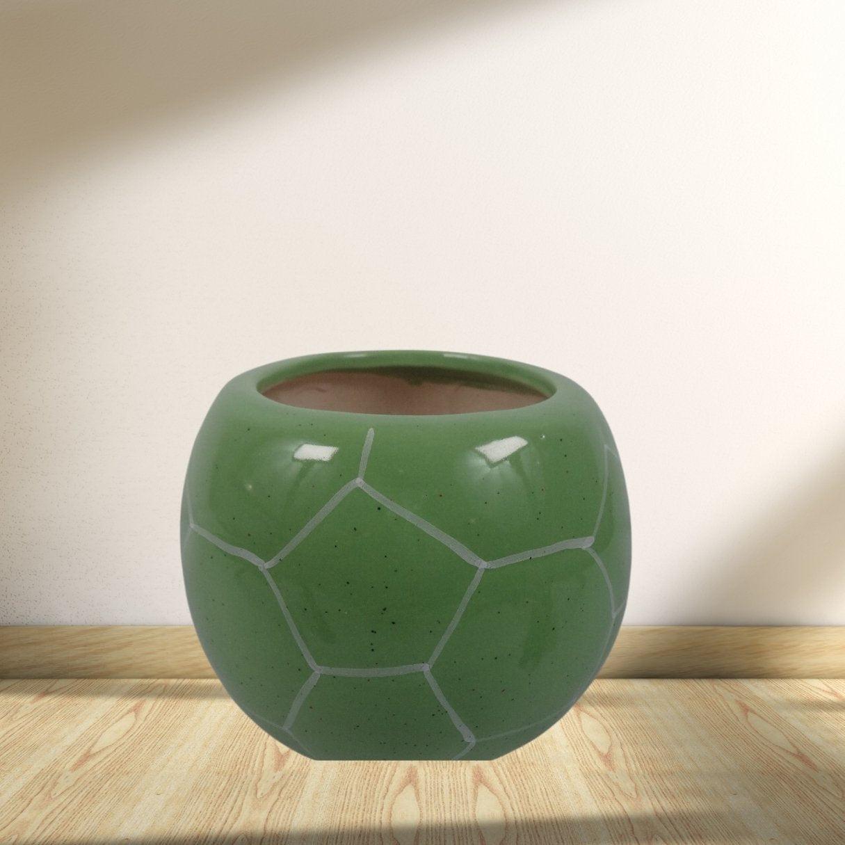 Green Football Pot - Allure Box