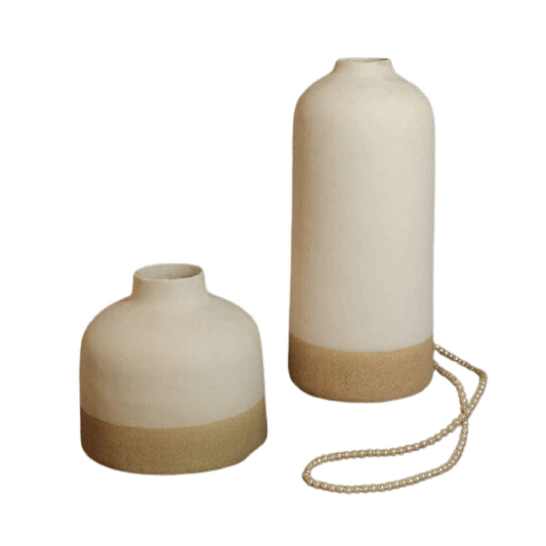 Decorative Ceramic Flower Vase (Set Of 2) - Allure Box