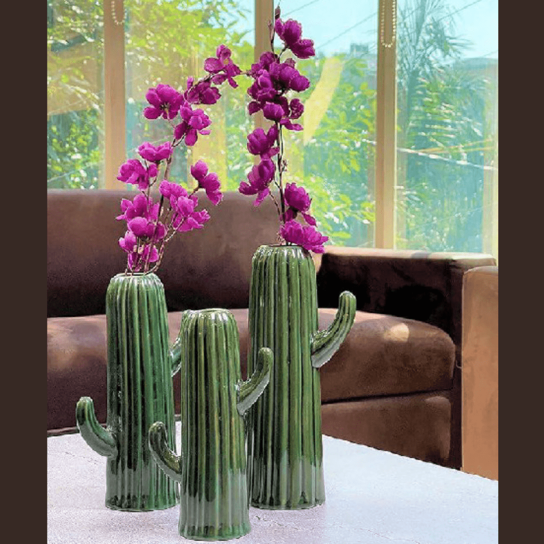 Ceramic Cactus Vase - Allure Box