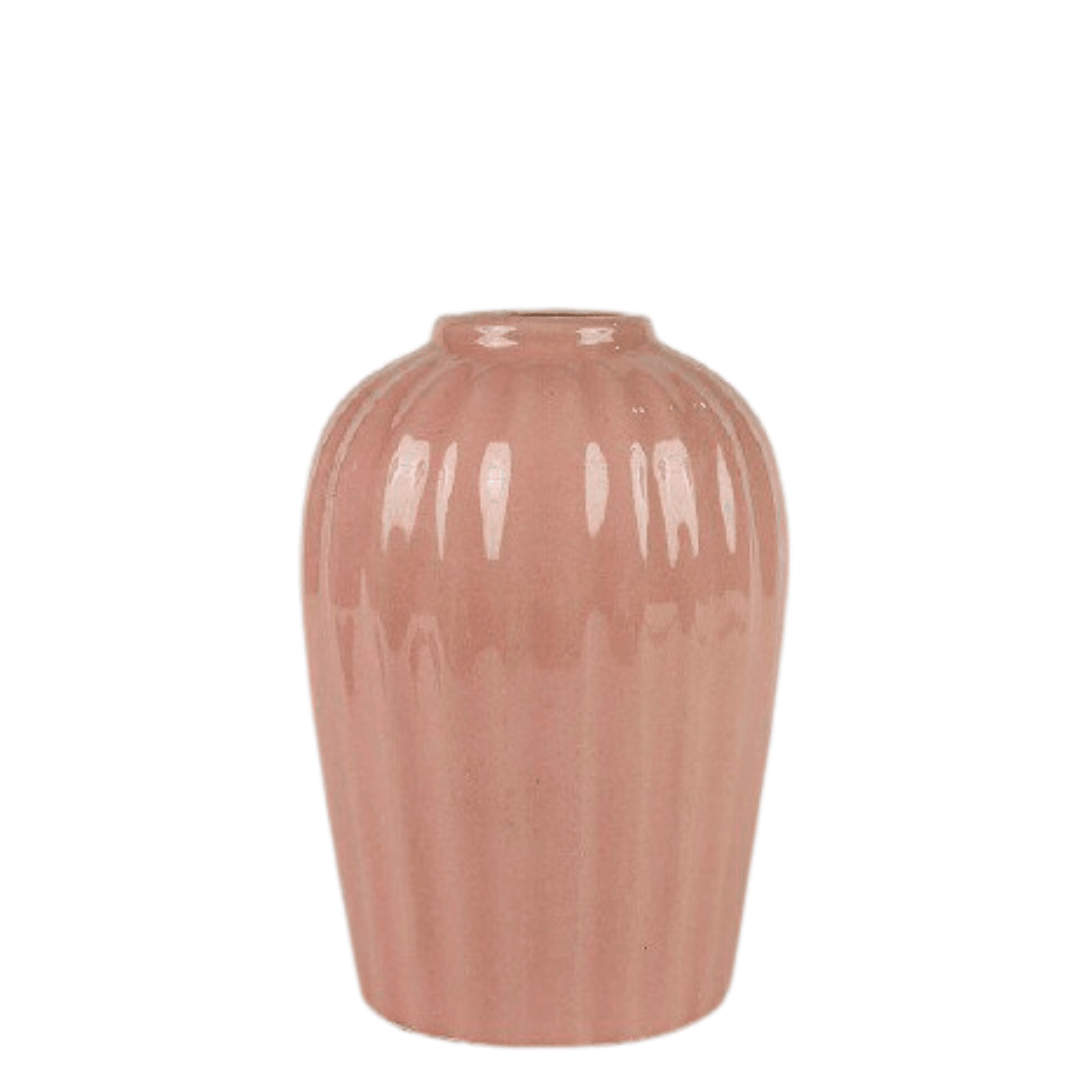 Ceramic Pink Flower Vase - Allure Box