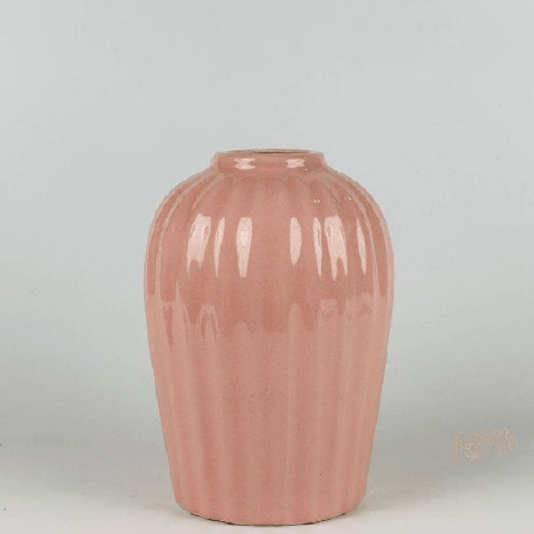 Ceramic Pink Flower Vase - Allure Box