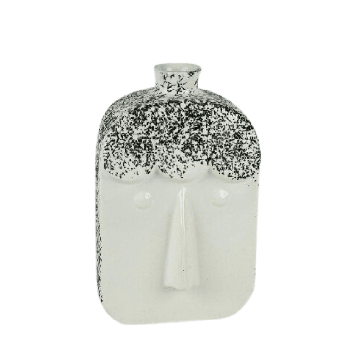 Ceramic Off- White Beautiful Unique Flower Vase - Allure Box