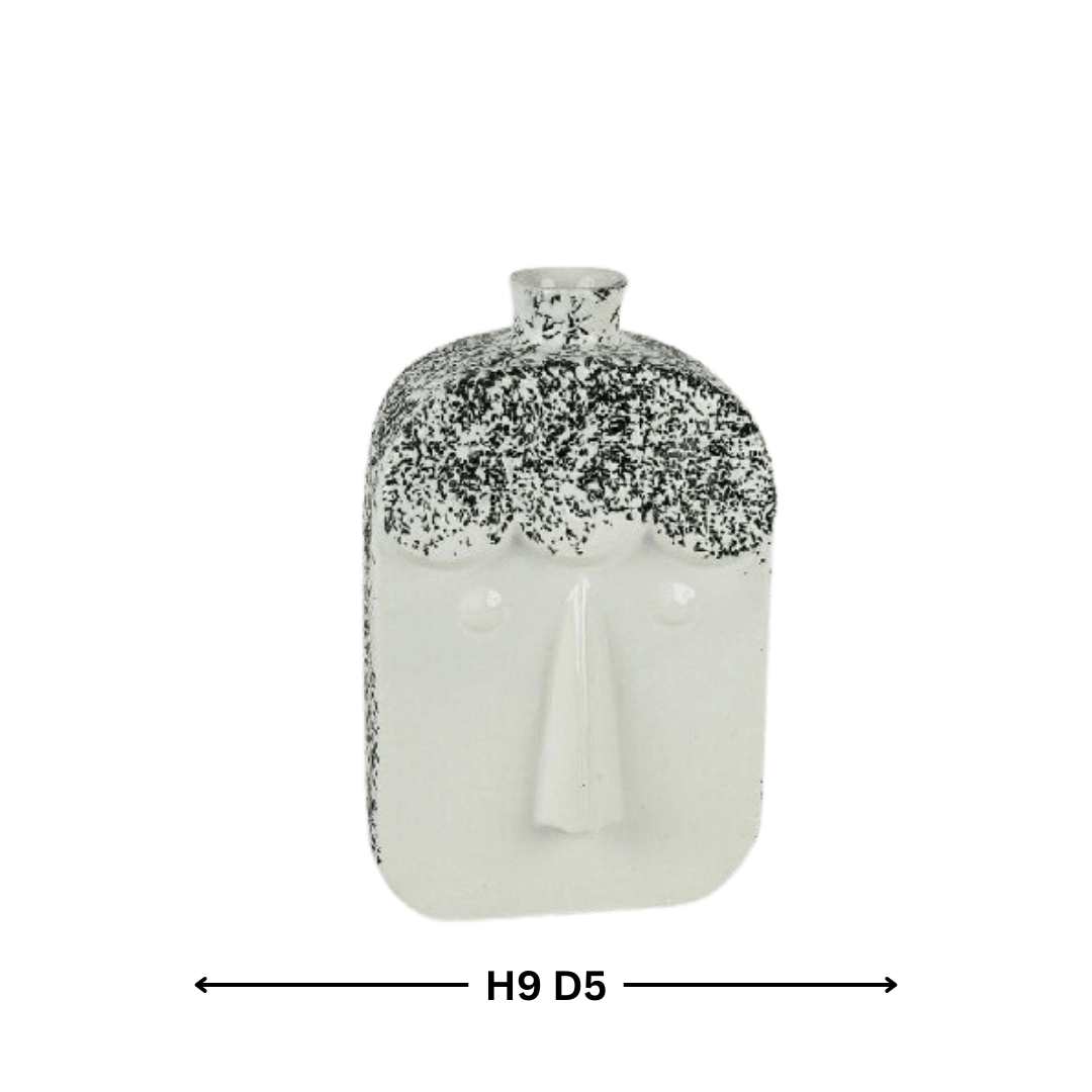 Ceramic Off- White Beautiful Unique Flower Vase - Allure Box