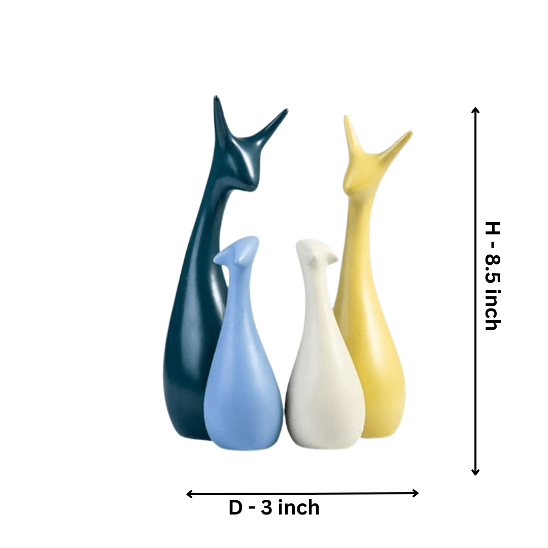 Deer Family (Set Of 4) - Allure Box