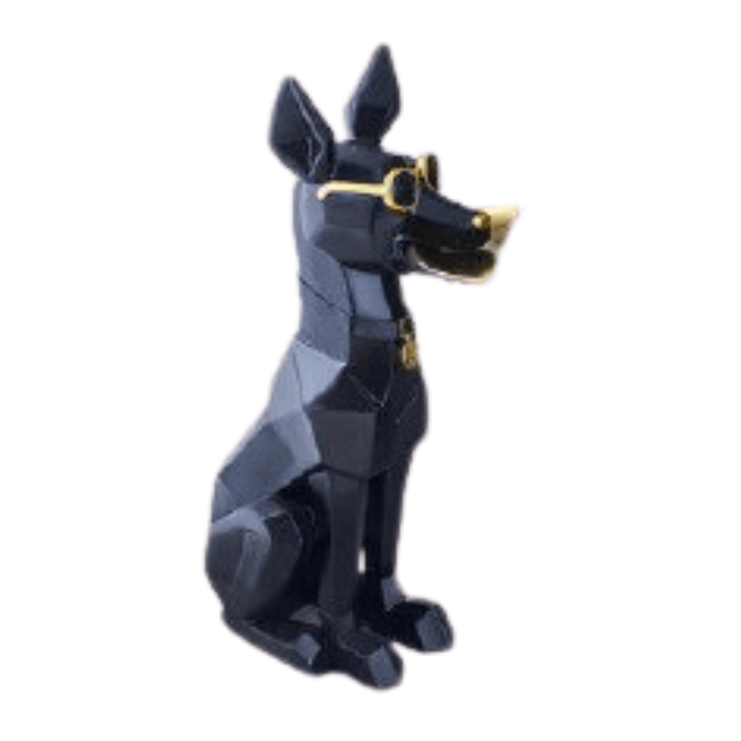 Smart Dog Butler XL (Black) – Stylish & Functional Butler Statue - Allure Box