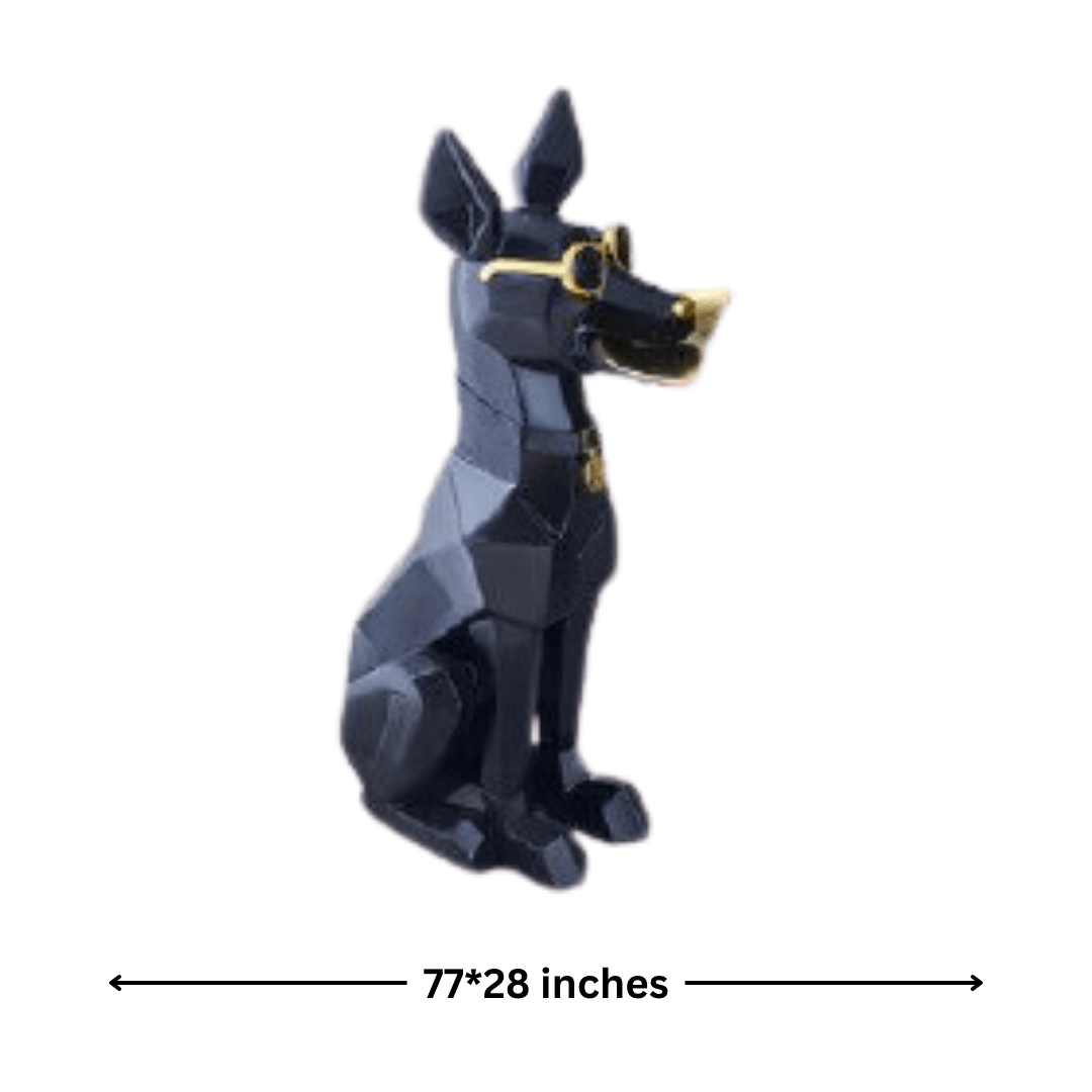 Smart Dog Butler XL (Black) – Stylish & Functional Butler Statue - Allure Box