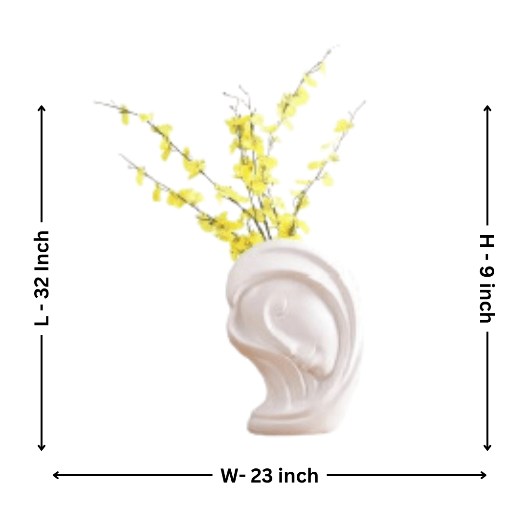 Diana White Modern Wall Art – Elegant Statement Piece - Allure Box