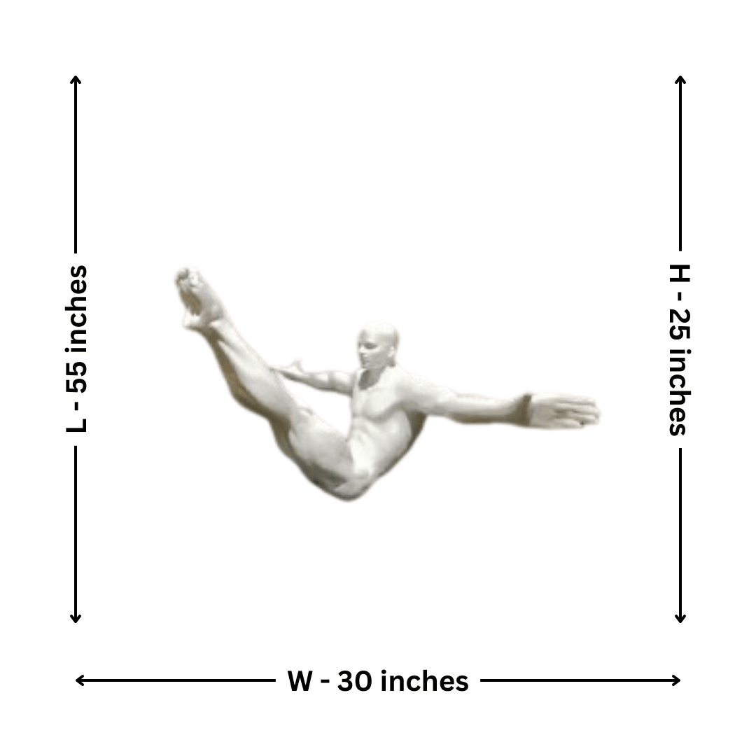 The Gymnast (White) – Elegant & Dynamic Sculptural Decor - Allure Box