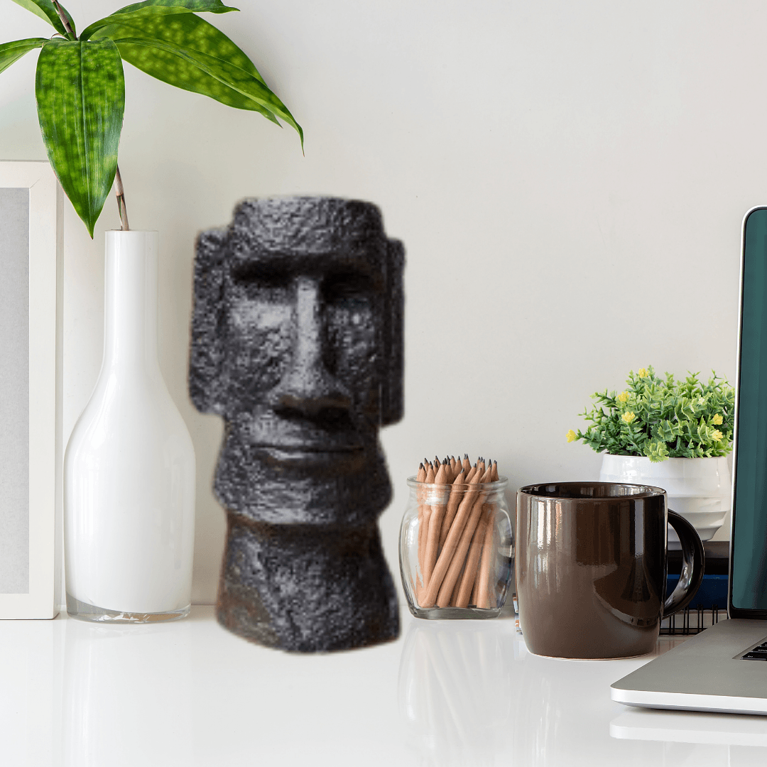Rockman (Black) – Bold & Modern Abstract Sculpture - Allure Box