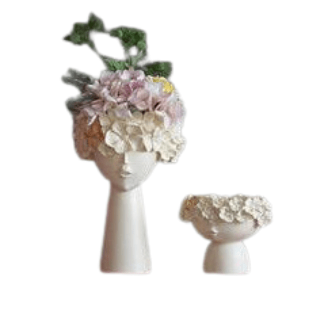 Tiara Vase Set (White) – Elegant & Modern Decorative Vases - Allure Box