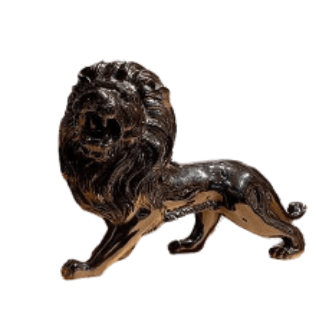 Roaring Lion (Black) – Fierce & Majestic Statement Sculpture - Allure Box