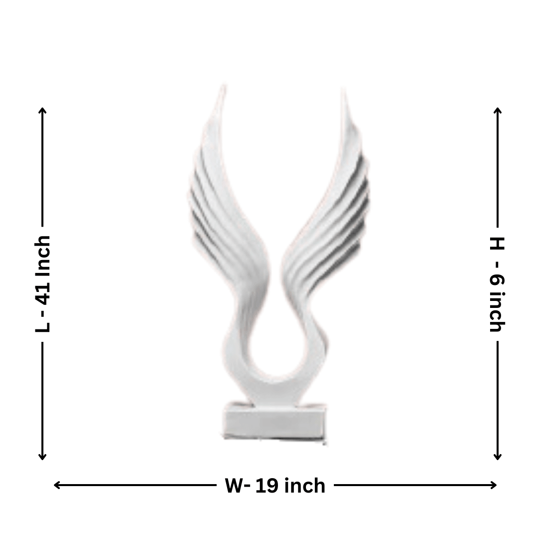 Fly Wings (White) – Elegant Angel Wings Decorative Sculpture - Allure Box
