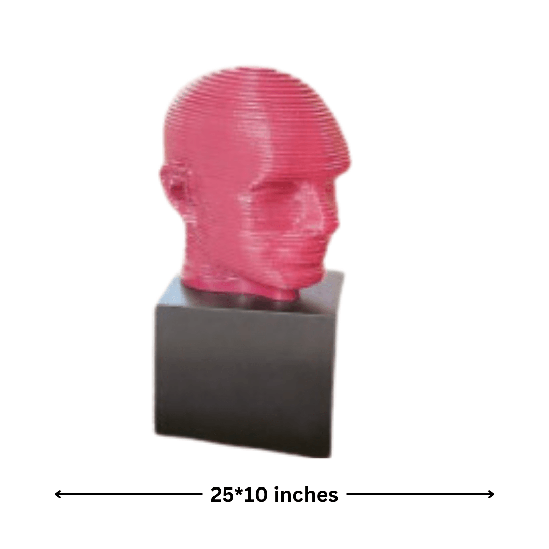 Spiral Head (Wine) – Abstract Modern Art Sculpture - Allure Box