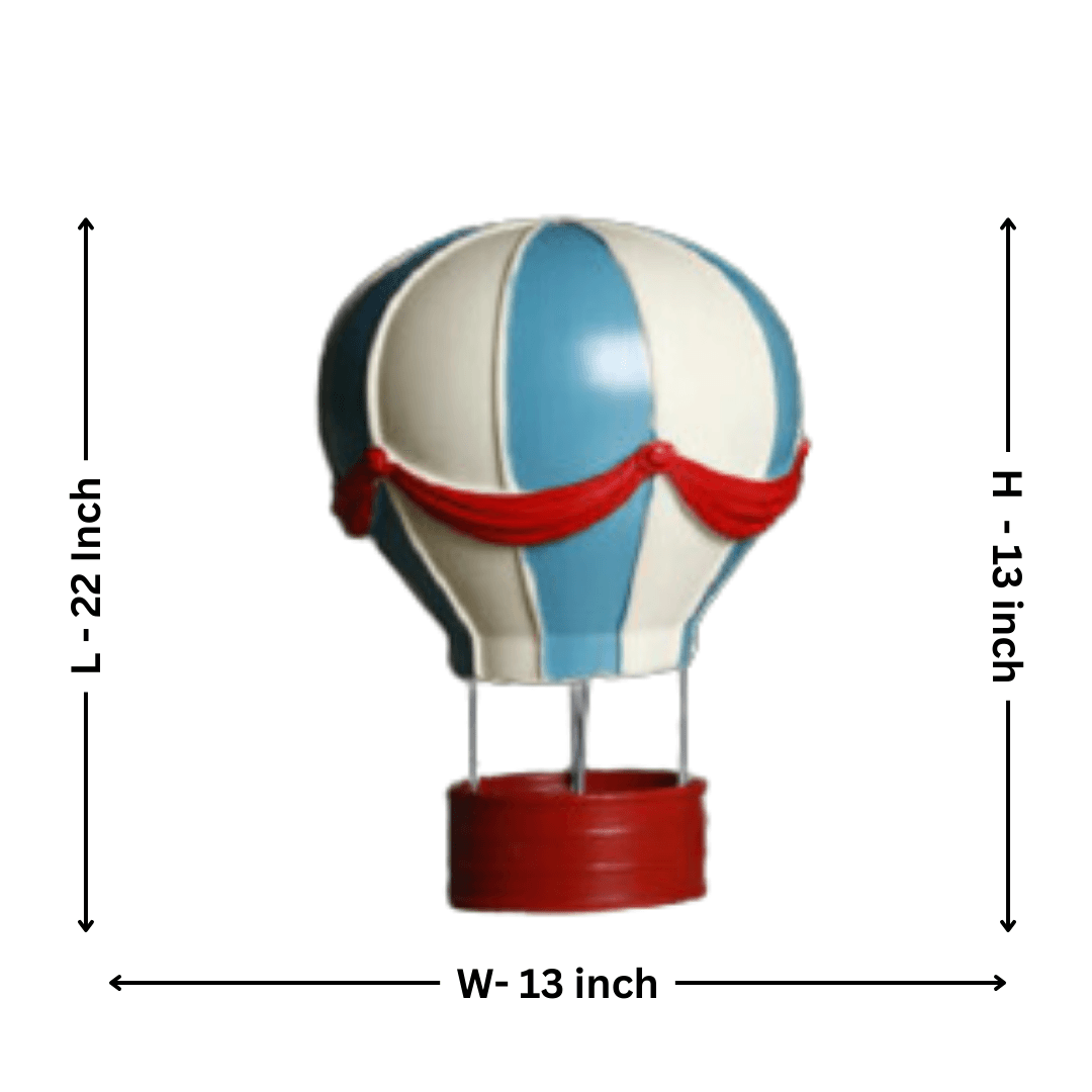 Hot Air Balloon (Blue) – Whimsical Decorative Showpiece for Home Decor - Allure Box