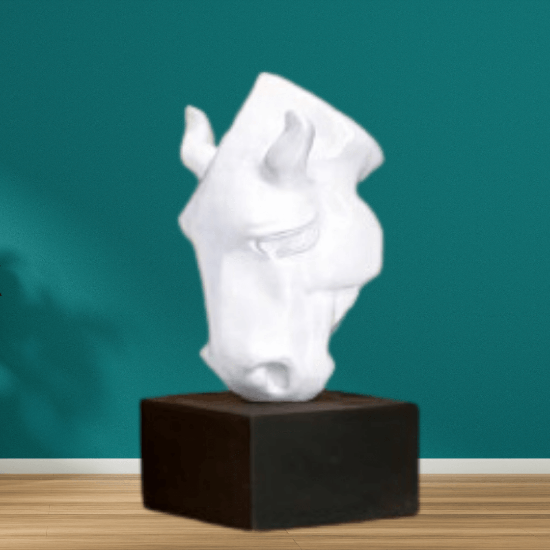 Horse Head (Yellow) – Bold & Elegant Horse Figurine for Home Decor - Allure Box