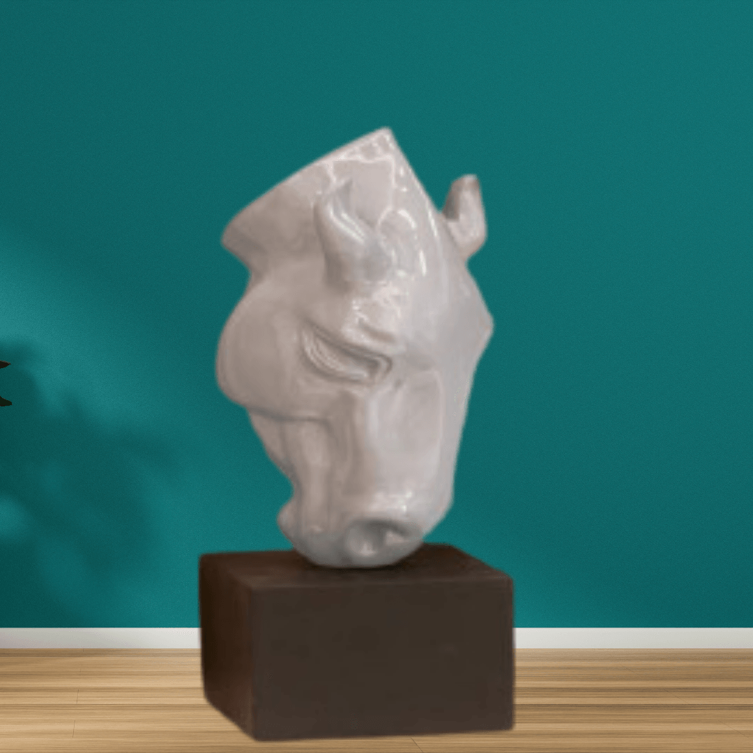 Horse Head (Yellow) – Bold & Elegant Horse Figurine for Home Decor - Allure Box