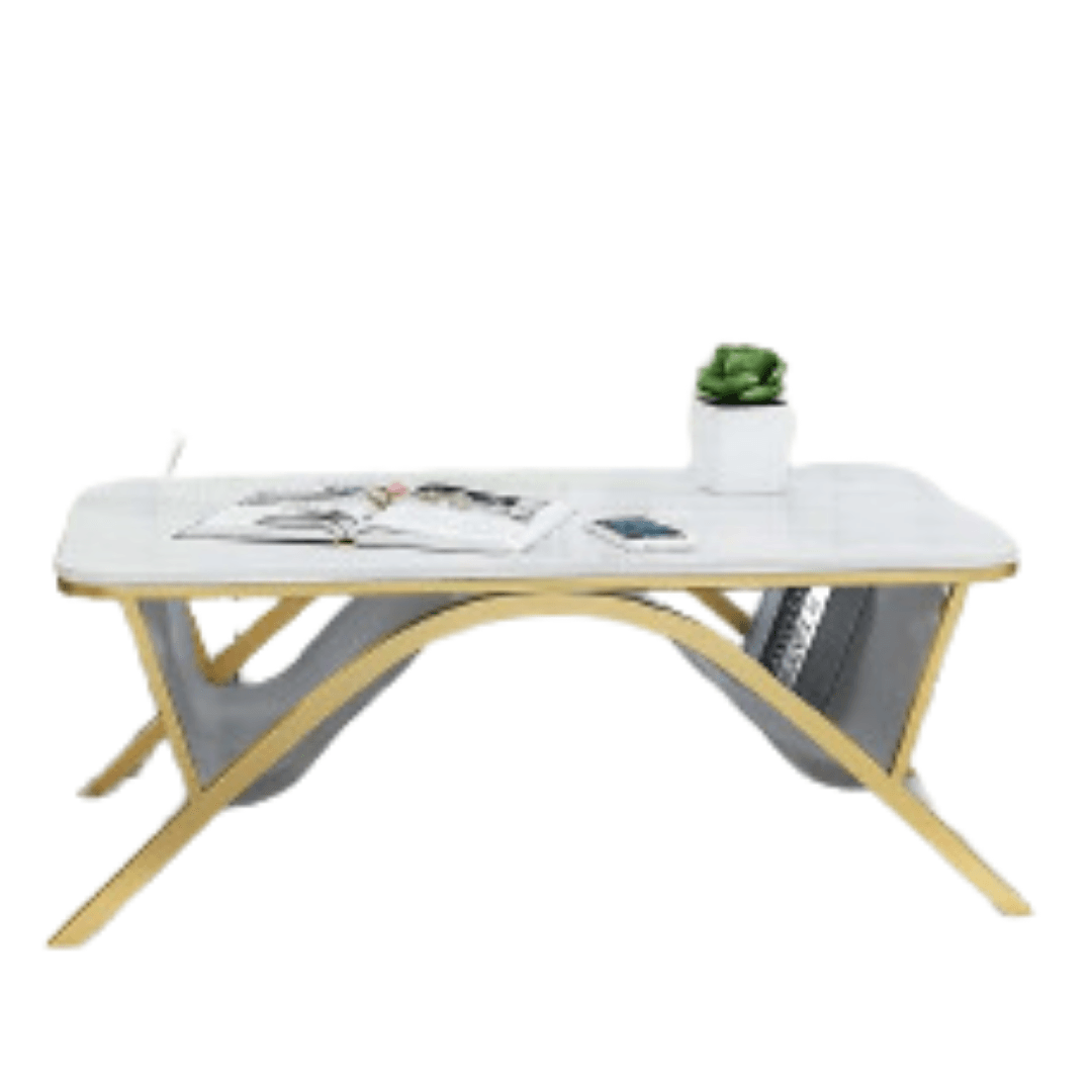 White Rectangular Coffee Table - Allure Box