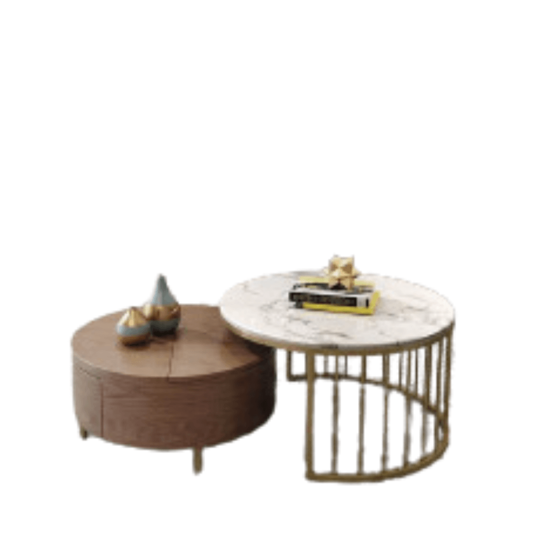 Nesting Coffee Side Tables Set Of 2 - Allure Box