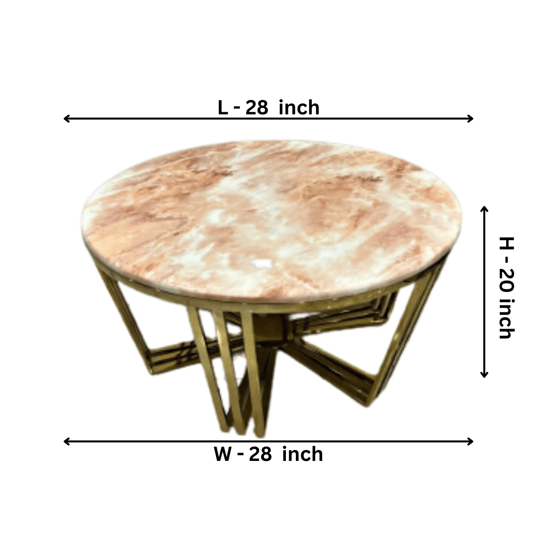 Stainless Steel RounDecentre Table - Allure Box