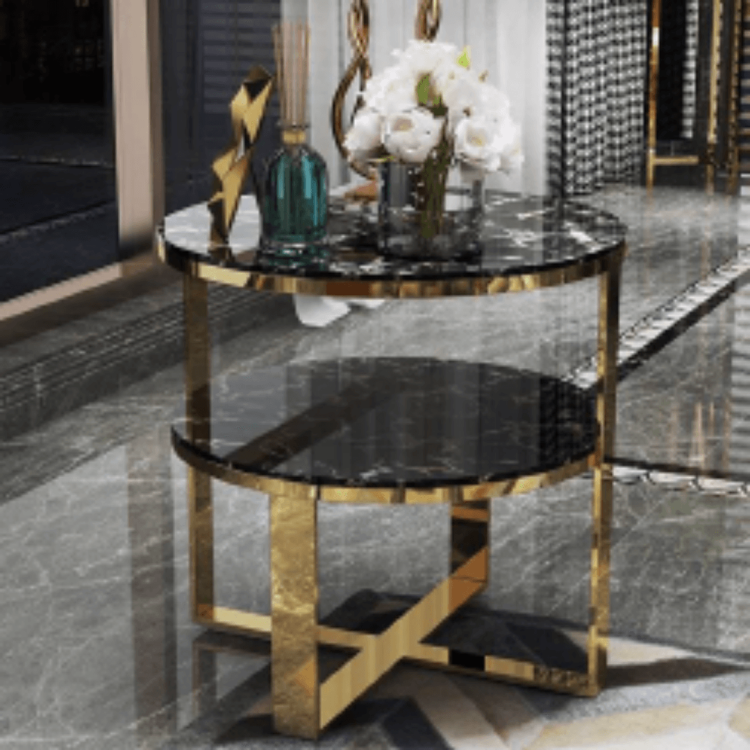 Modern Marble Bedside Table - Allure Box
