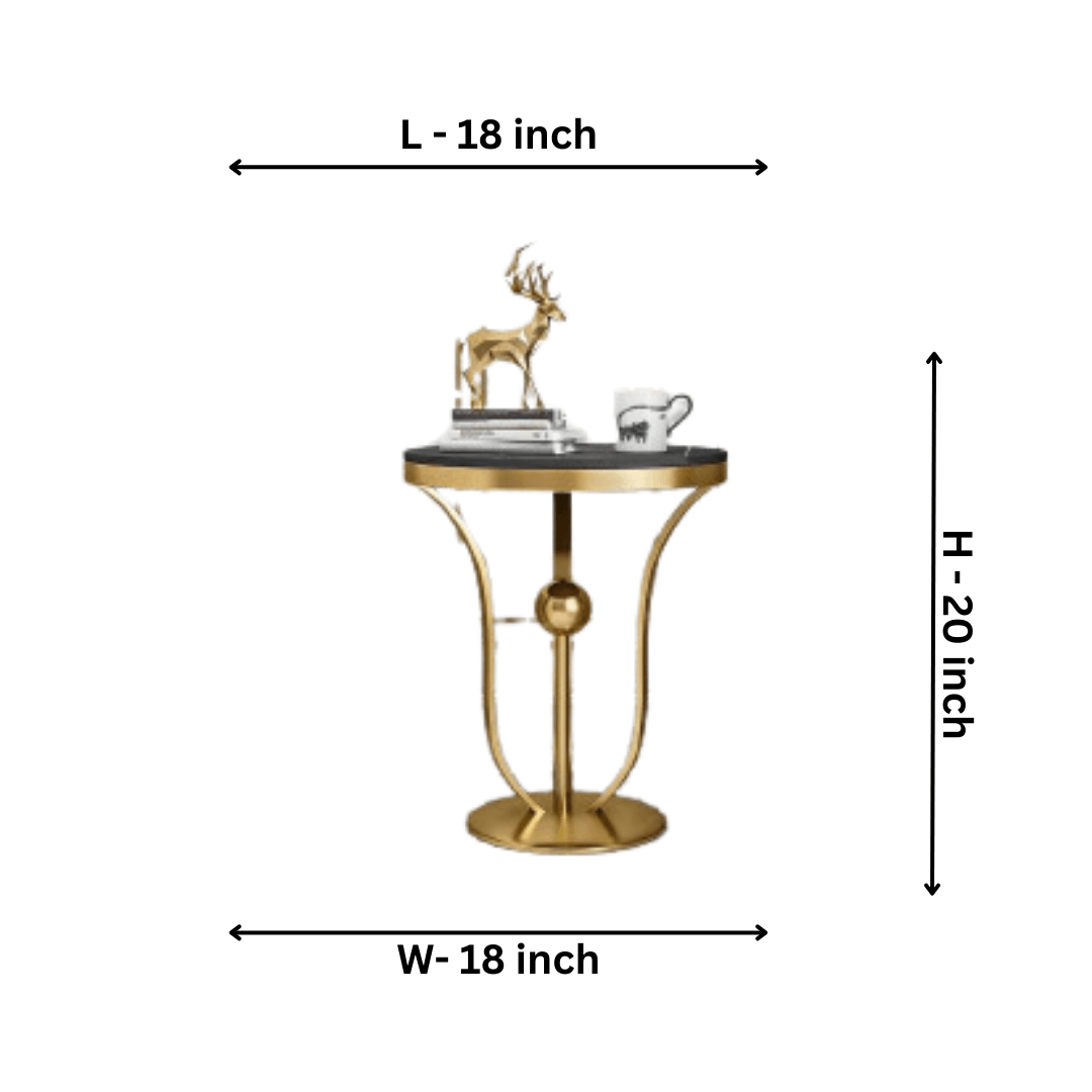 Modern Inverted Bell Shape Side Table - Allure Box
