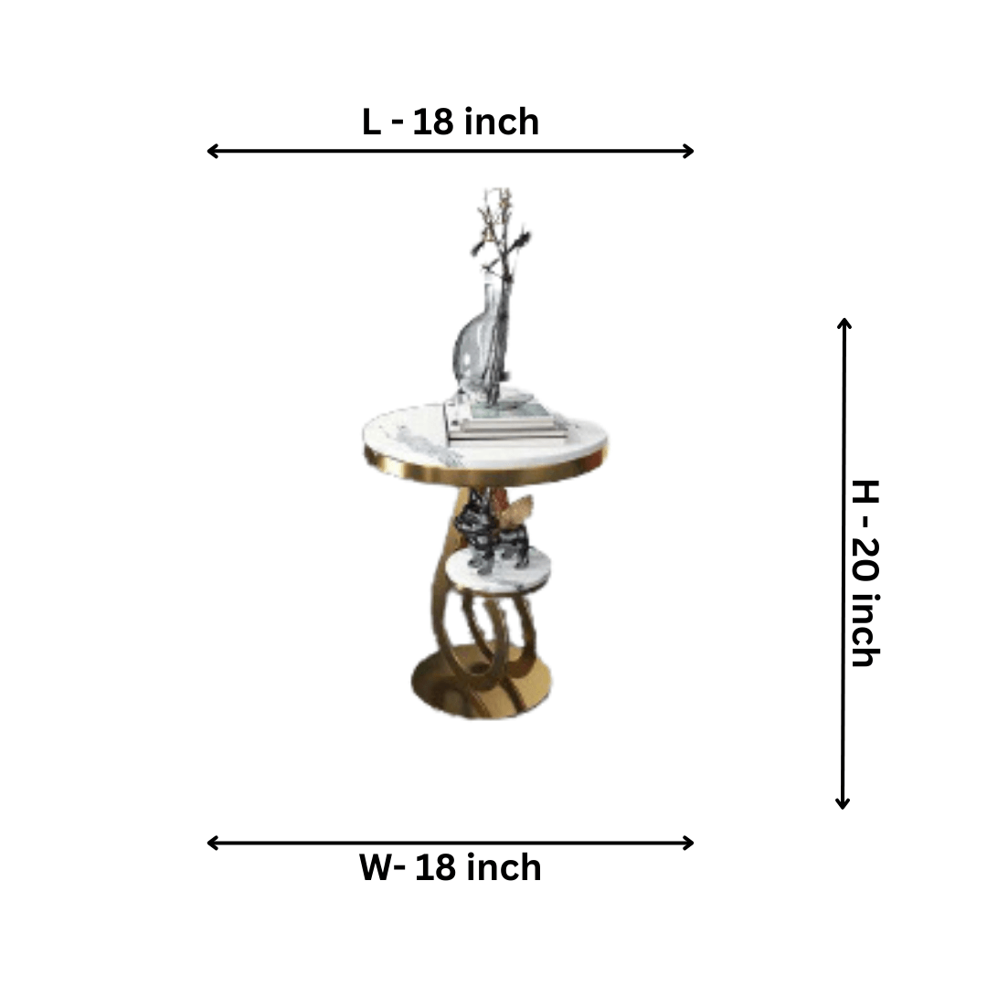 Marble Side Table - Allure Box