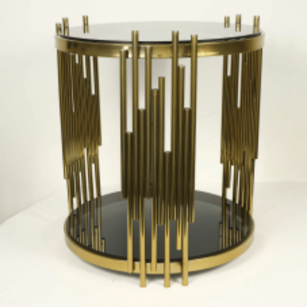 Side Table With Glass Top - Allure Box