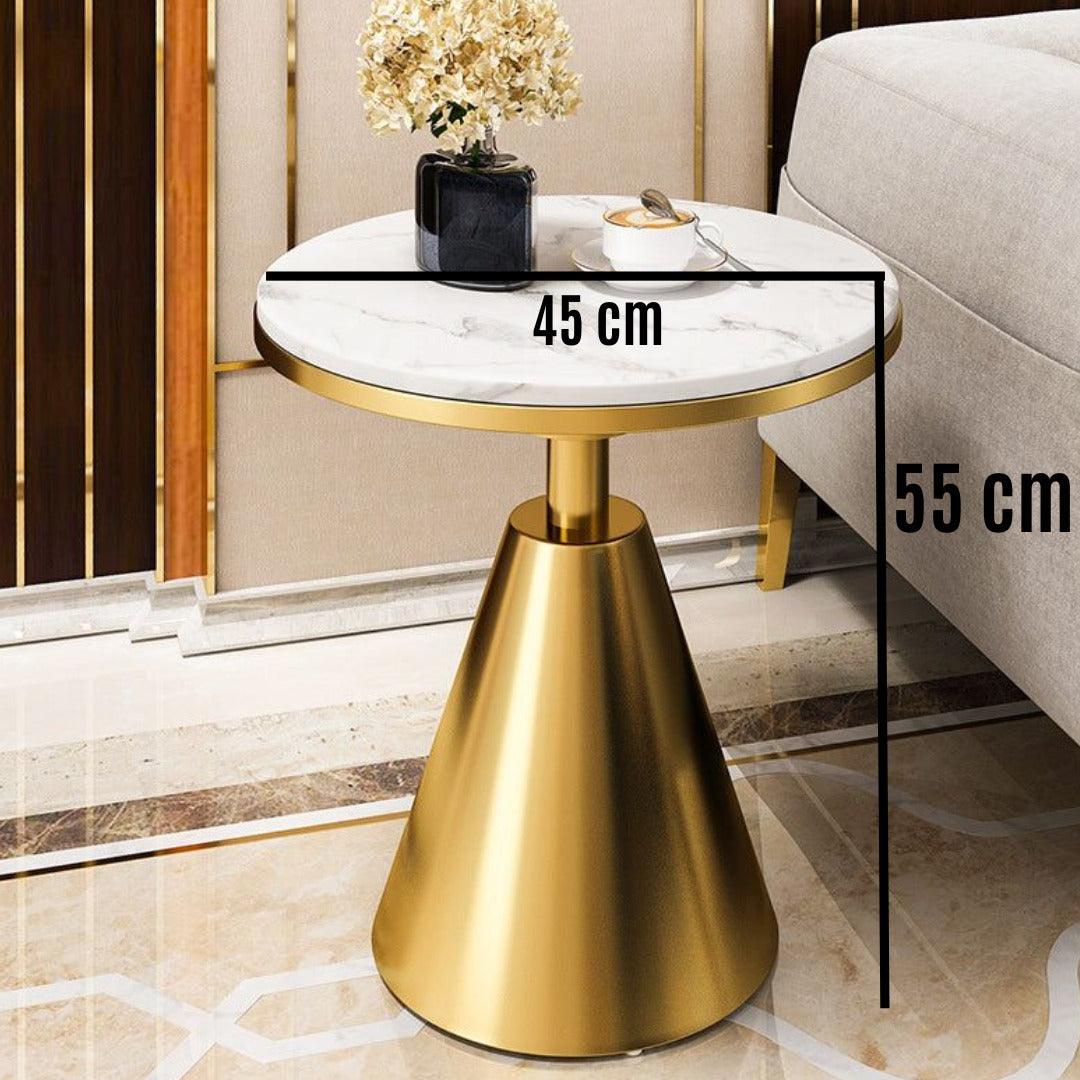 Marble Round Side Table - Allure Box