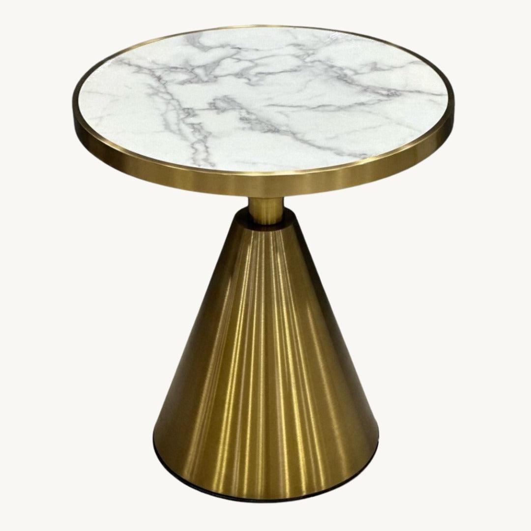Marble Round Side Table - Allure Box