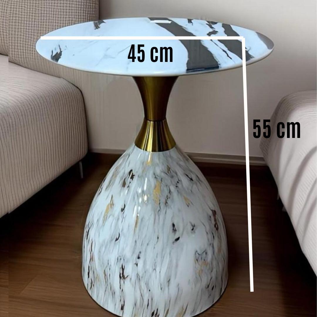 Marble Top Side Table - Allure Box
