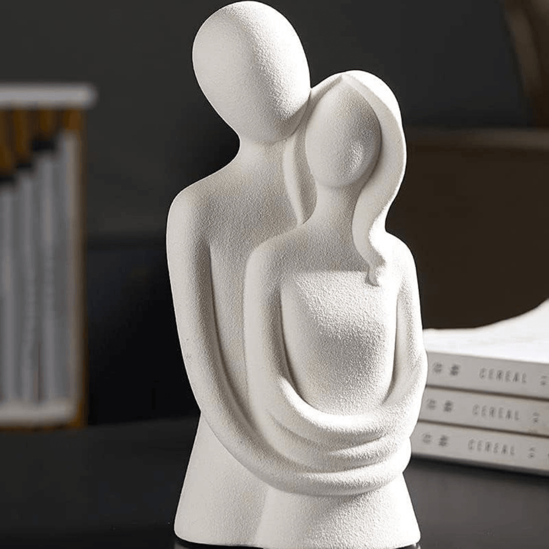 Couple Figurine Hugging Statue - Allure Box