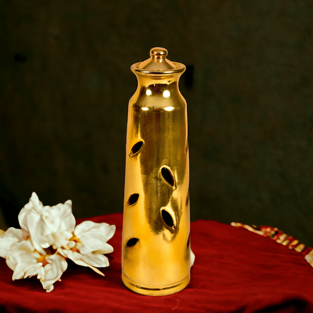 Golden Elegant Agarbatti Tower Stand - Allure Box
